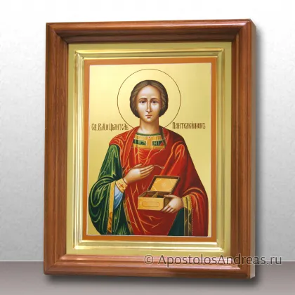 Икона Пантелеймон целитель (в киоте) — миниатюра № 40