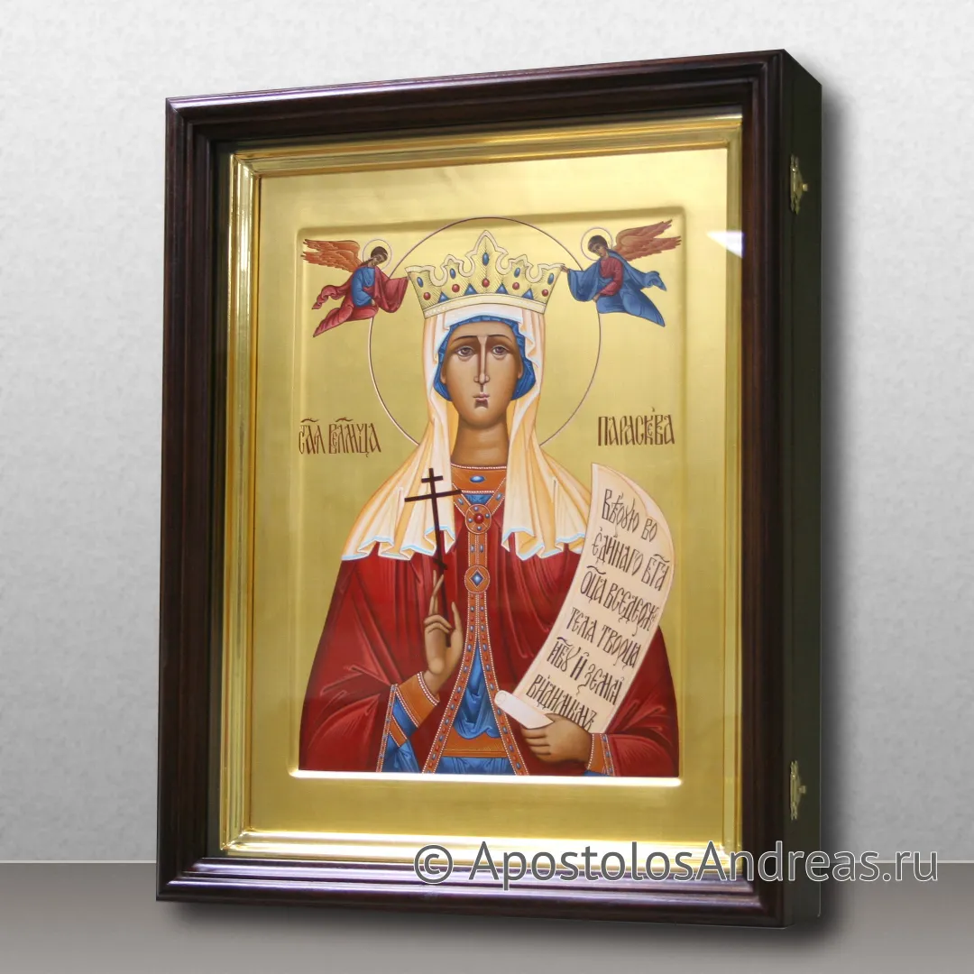 Икона Параскева Пятница, великомученица, 30х40 (габариты по киоту – 37х47), 2023 — образец № 2