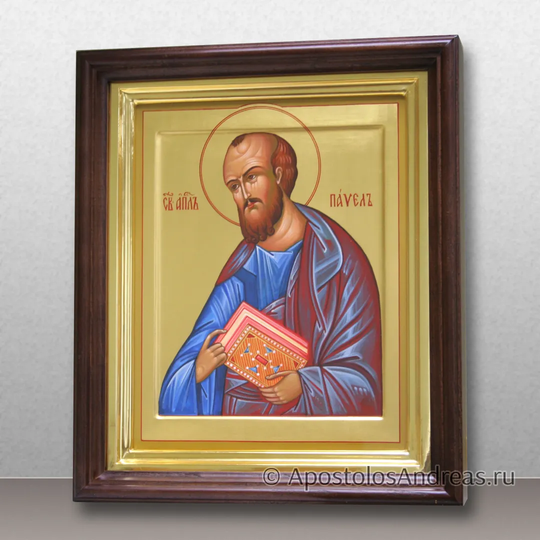 Икона Апостола Павла (в киоте), в киоте - 31х37, 2025 — образец № 11