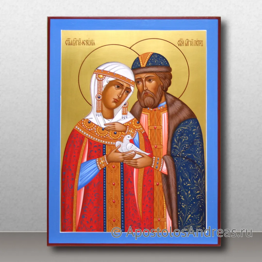 Икона Петр и Феврония Муромские, чудотворцы, 18х24, 2023 — образец № 37