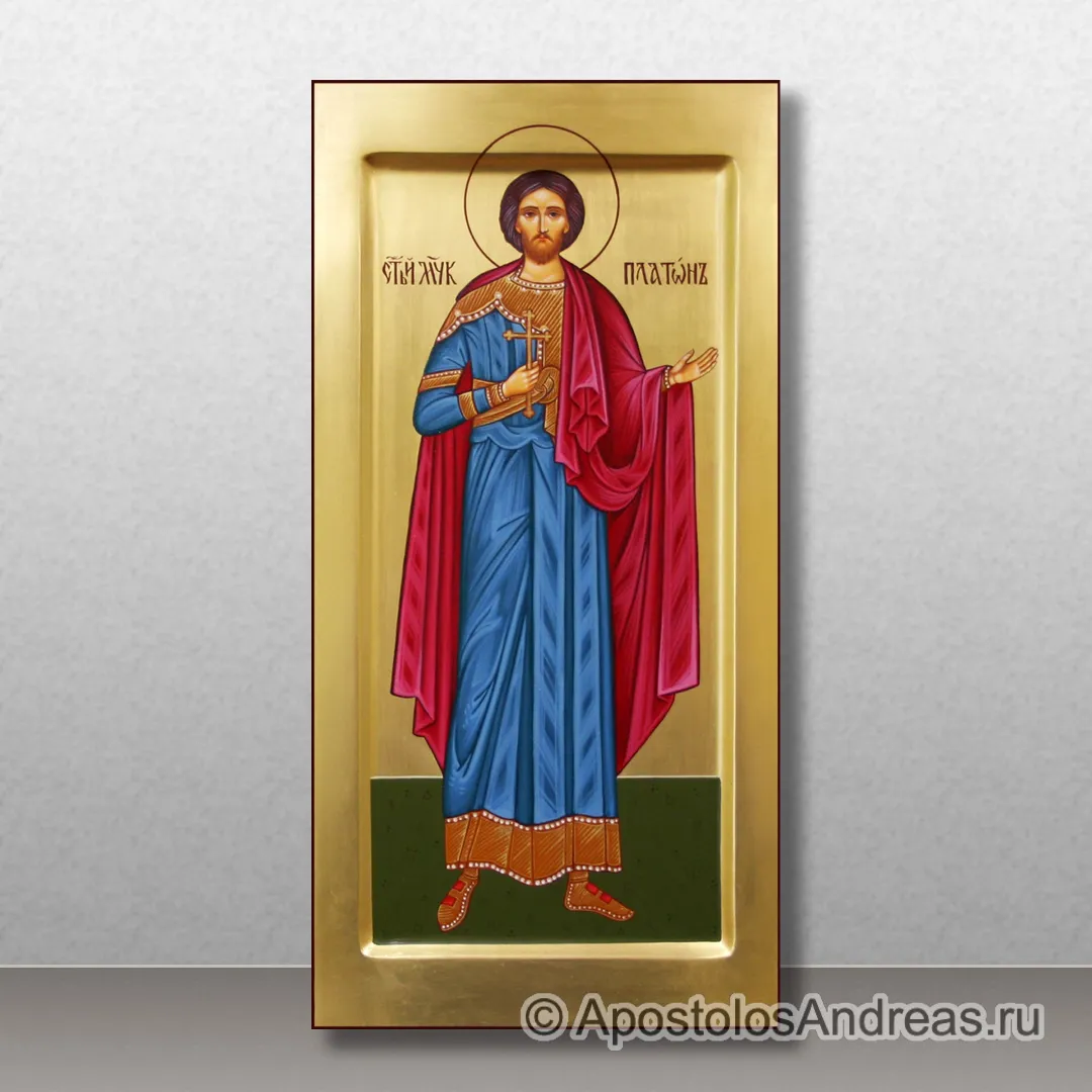 Мерная икона Платон мученик, 25х50, 2019 — образец № 5