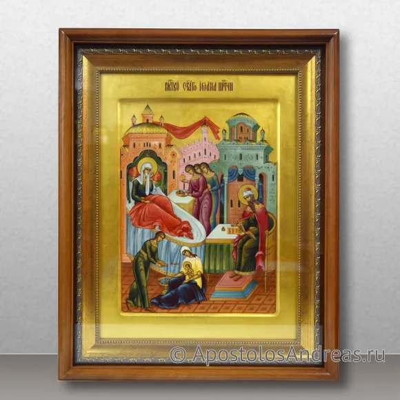 Рукописная икона Рождество Иоанна Предтечи