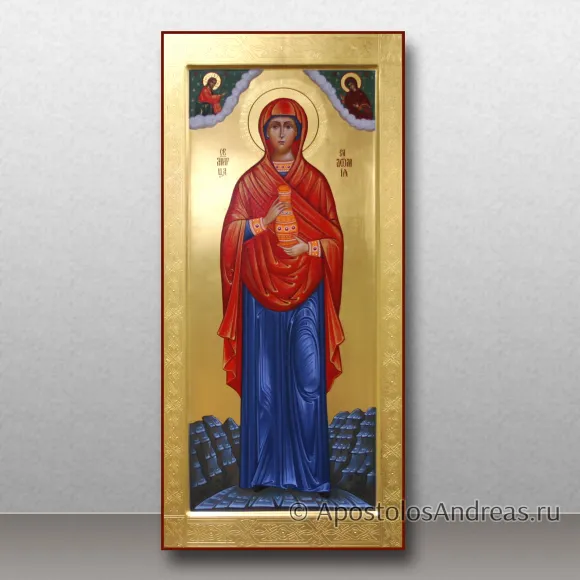 Рукописная икона Саломия мироносица