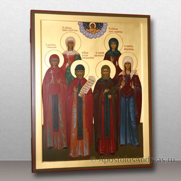 Рукописная икона Семейная икона #36