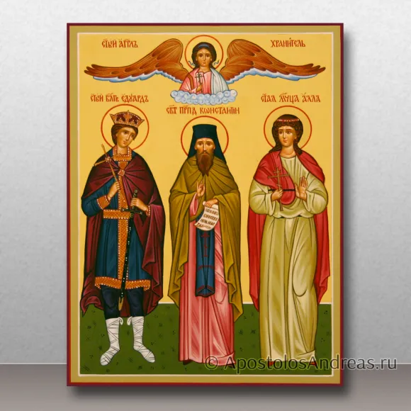 Рукописная икона Семейная икона #39