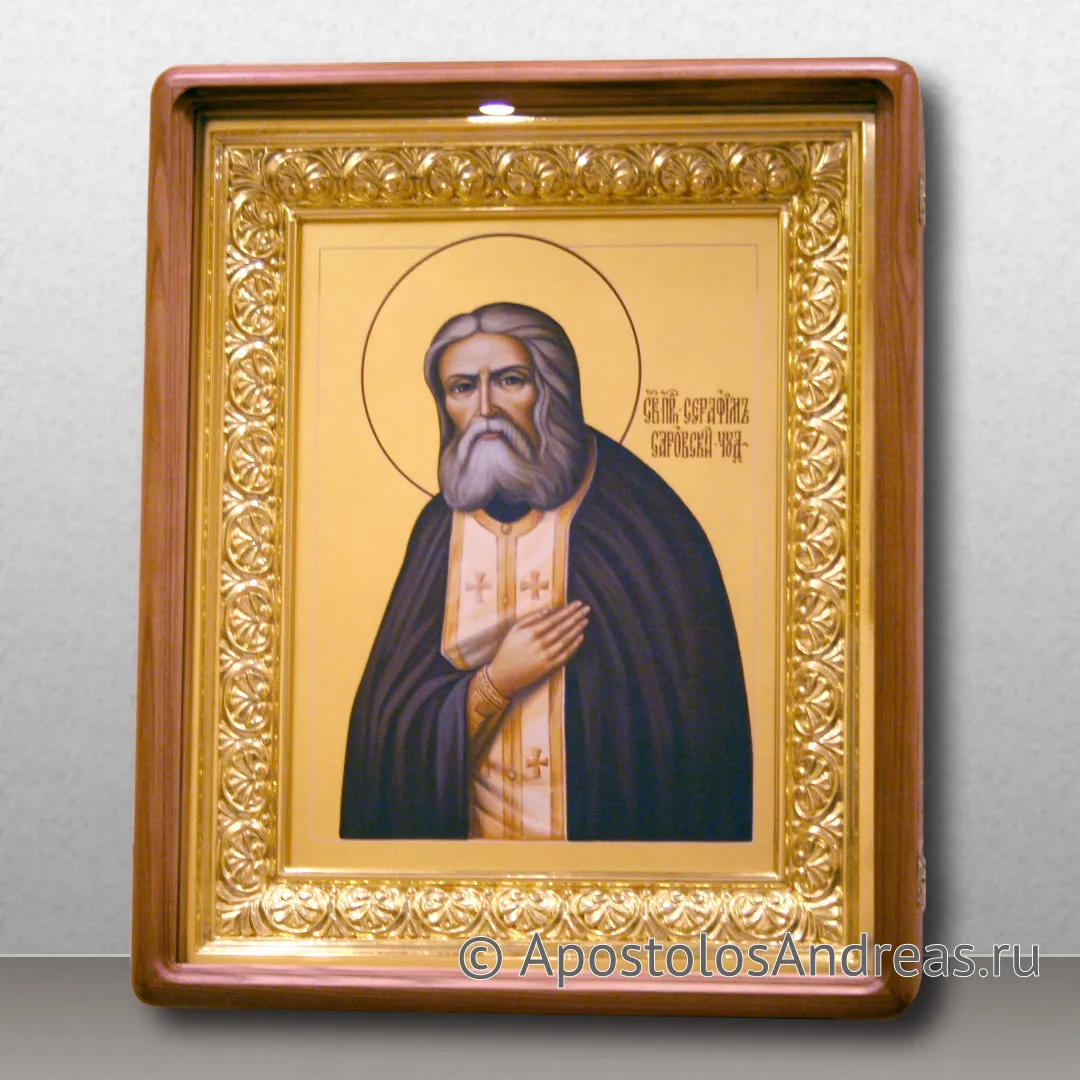 Икона Серафим Саровский, преподобный, 40х50, 2023 — образец № 16