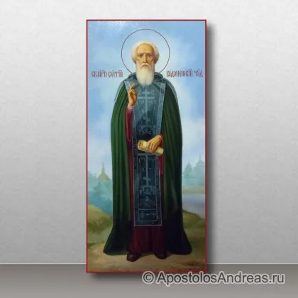 Икона Сергий Радонежский, преподобный, игумен, миниатюра № 10