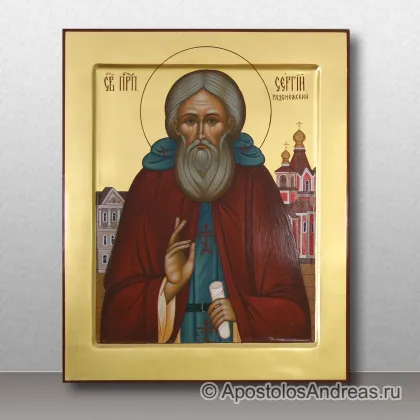 Икона Сергий Радонежский, преподобный, игумен, миниатюра № 12