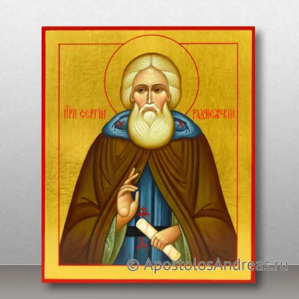 Икона Сергий Радонежский, преподобный, игумен, миниатюра № 18