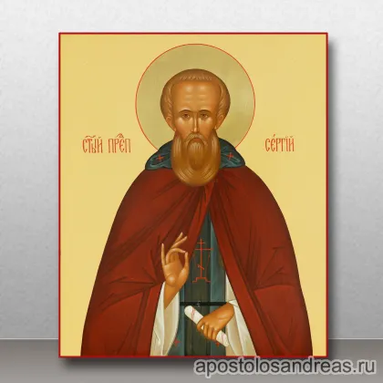 Икона Сергий Радонежский, преподобный, игумен, миниатюра № 2