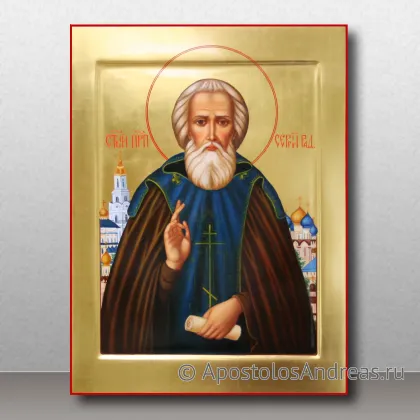 Икона Сергия Радонежского (с пейзажем), миниатюра № 31