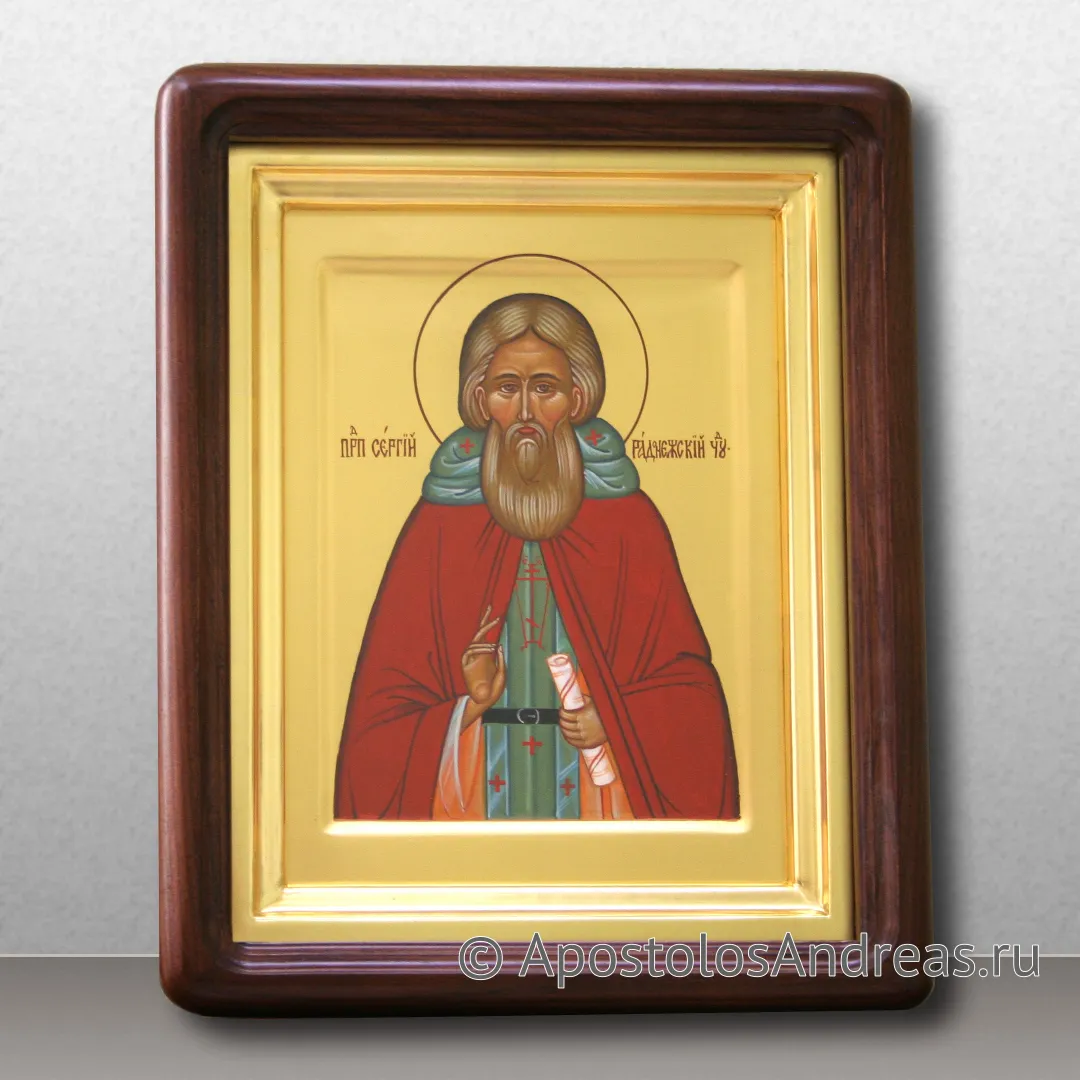 Икона Сергий Радонежский, преподобный, игумен, образец № 33