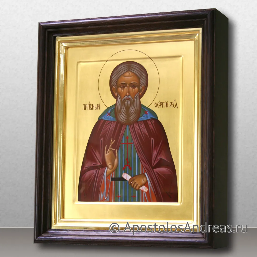 Икона Сергий Радонежский, преподобный, игумен, образец № 37