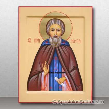 Икона Сергий Радонежский, преподобный, игумен, миниатюра № 4