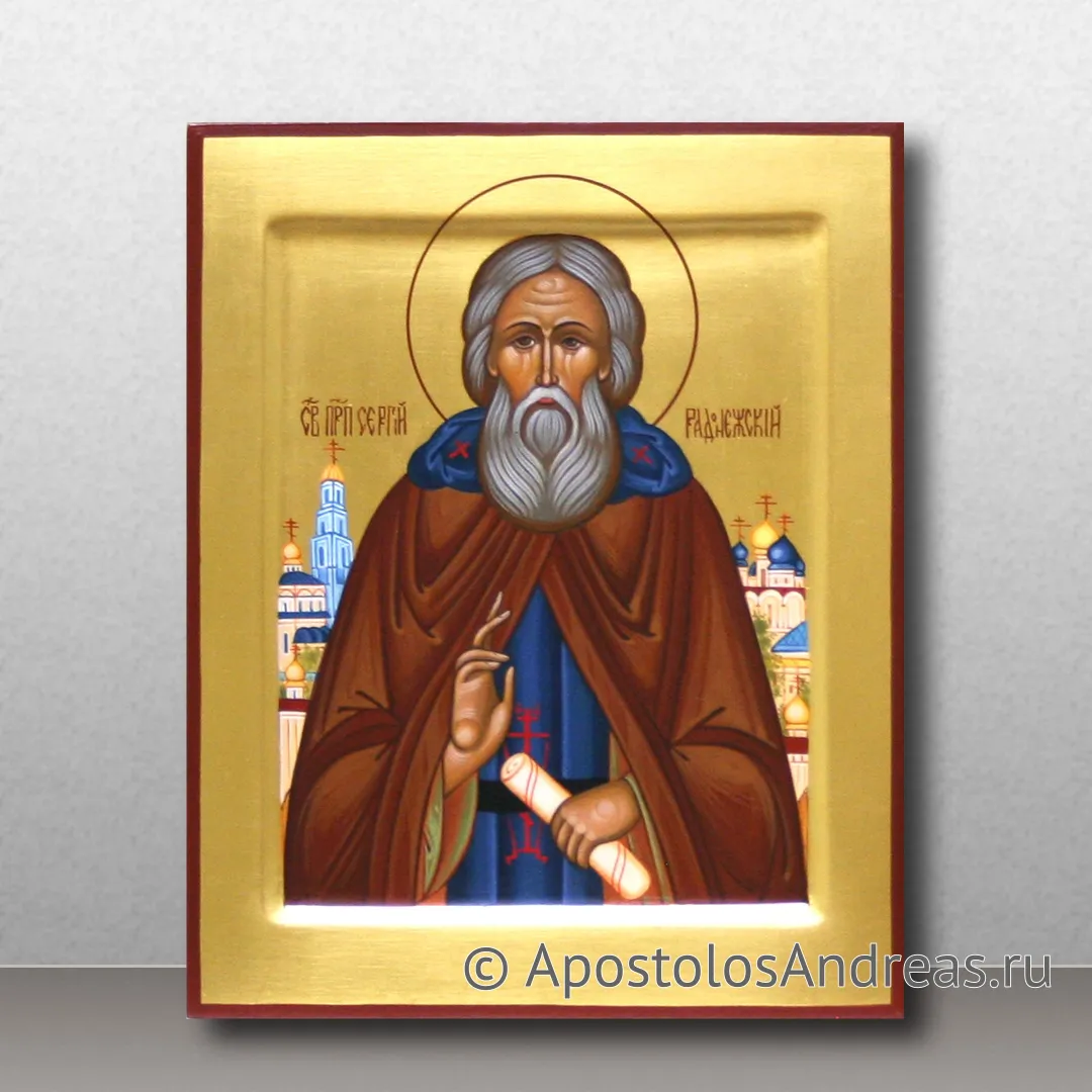Икона Сергий Радонежский, преподобный, игумен, образец № 40