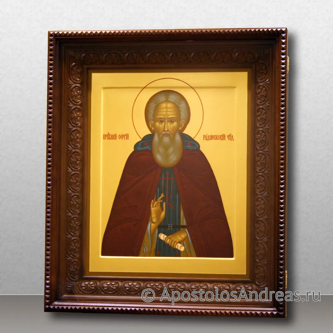 Икона Сергий Радонежский, преподобный, игумен, образец № 41