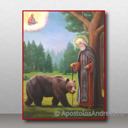 Икона Сергий Радонежский, преподобный, игумен, миниатюра № 46