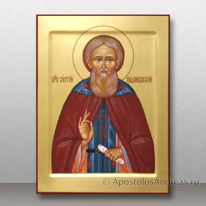 Икона Сергий Радонежский, преподобный, игумен, миниатюра № 49