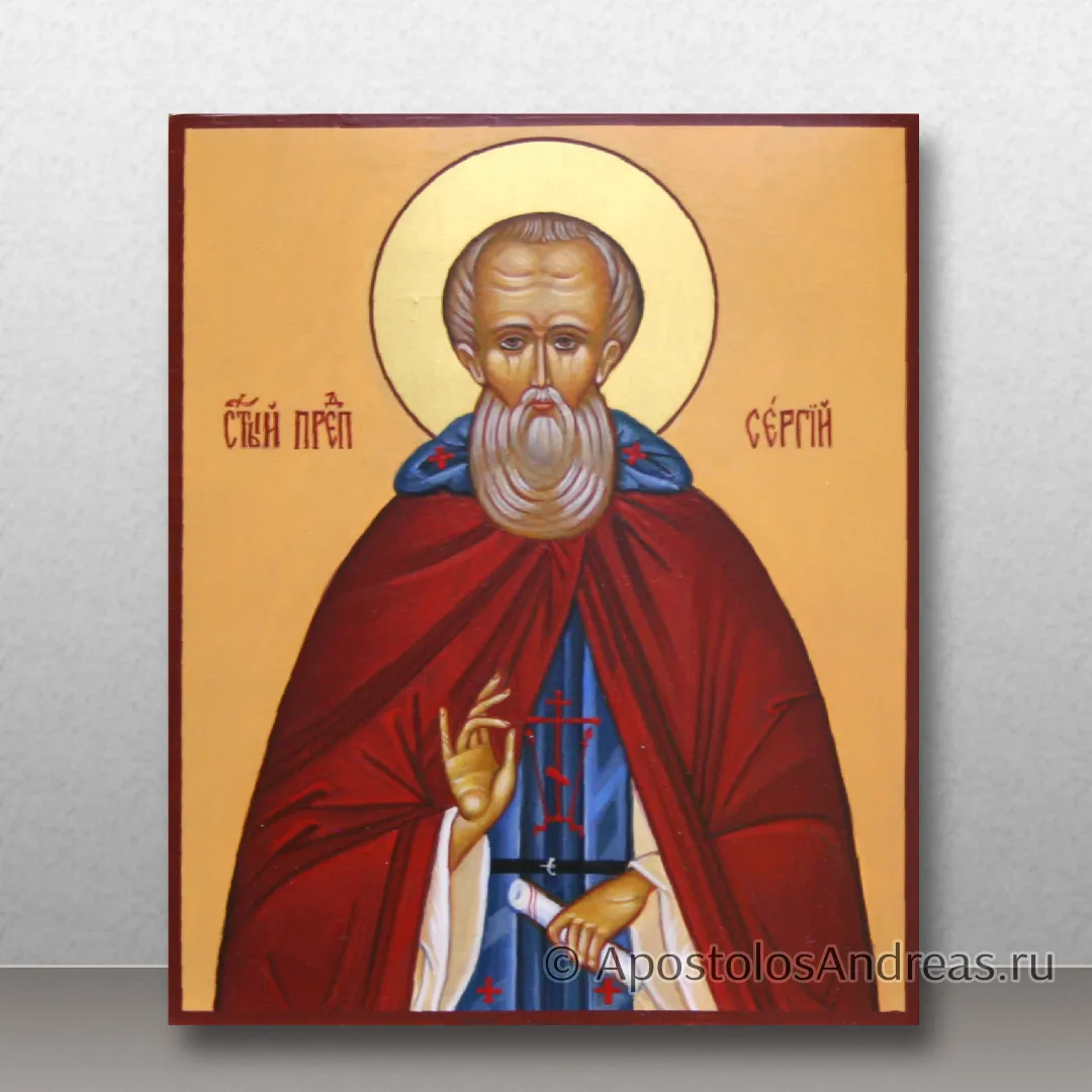 Икона Сергий Радонежский, преподобный, игумен, образец № 51