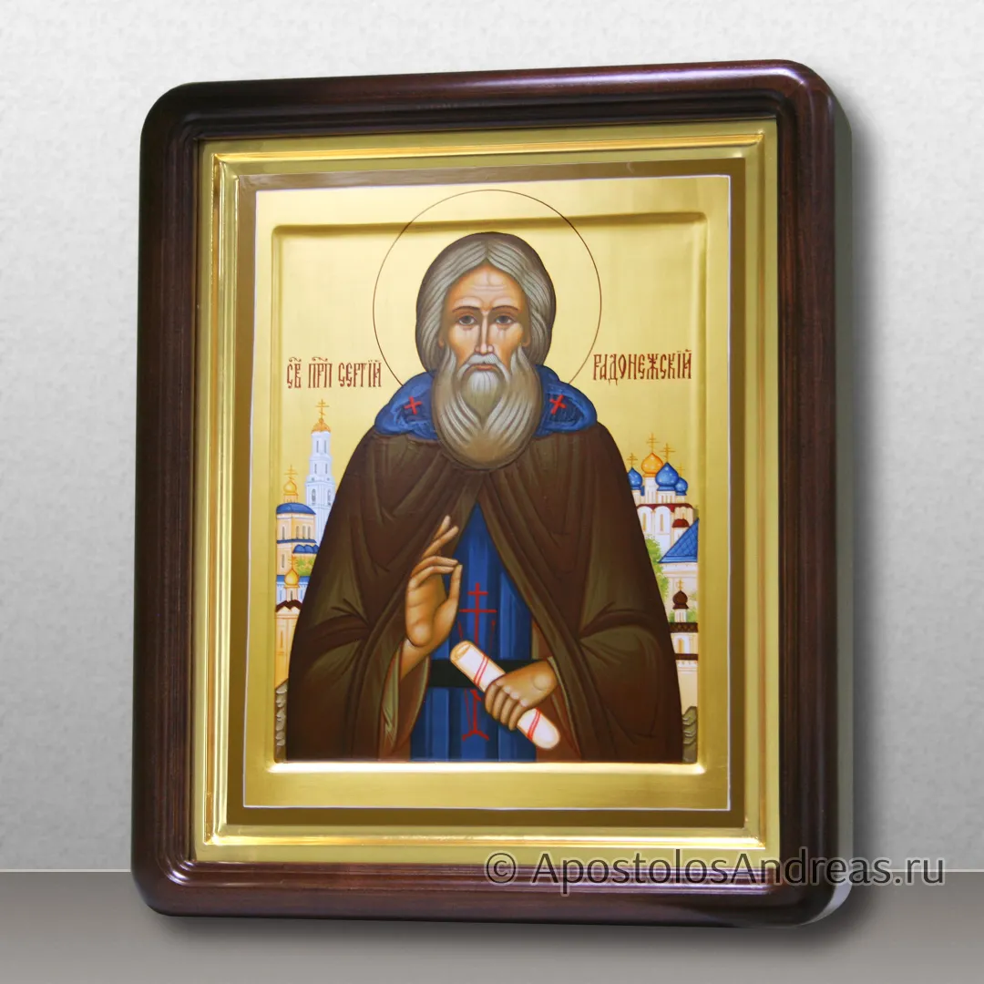 Икона Сергий Радонежский, преподобный, игумен, образец № 55