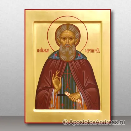 Икона Сергий Радонежский, преподобный, игумен, миниатюра № 6