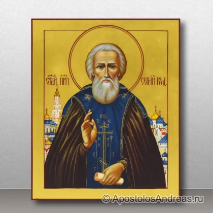 Икона Сергий Радонежский, преподобный, игумен, миниатюра № 7