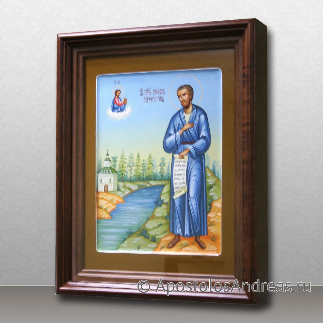 Икона Симеон Верхотурский (в киоте с мореной рамой) — образец № 3