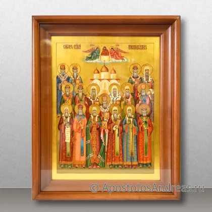Икона Собор Московских святителей — миниатюра № 2