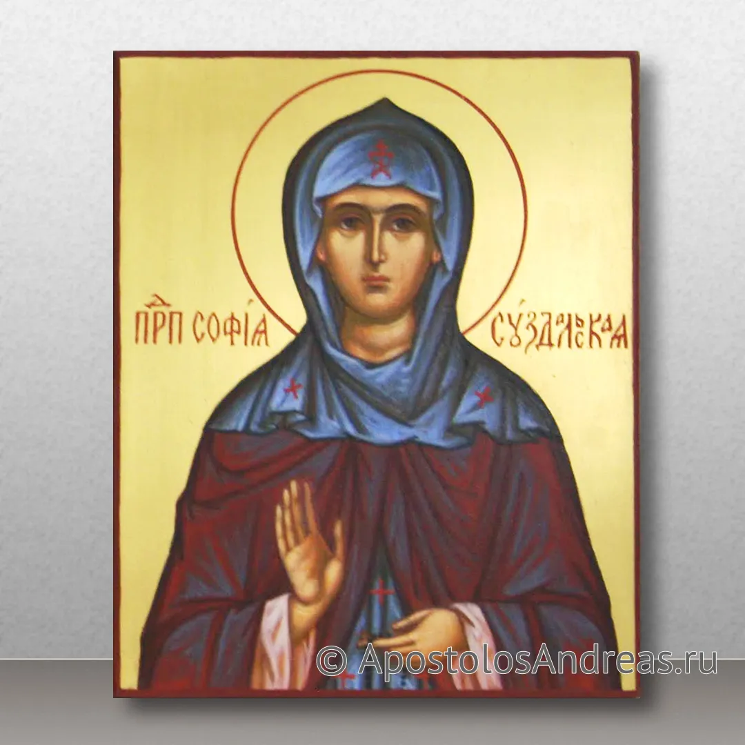 Икона София Суздальская, преподобная, 13х16, 2020 — образец № 1