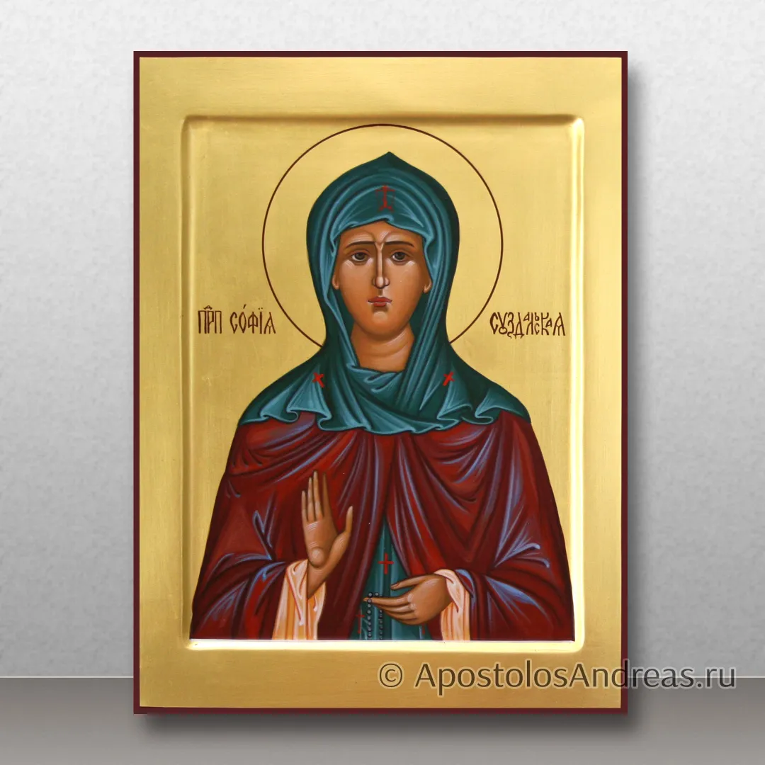 Икона София Суздальская преподобная, 18х24, 2025 — образец № 3