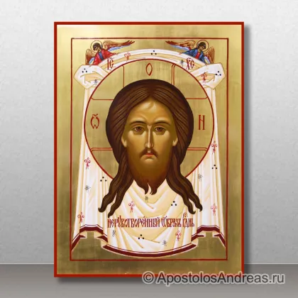 Икона Спас Нерукотворный (с золочением фона) — миниатюра № 13