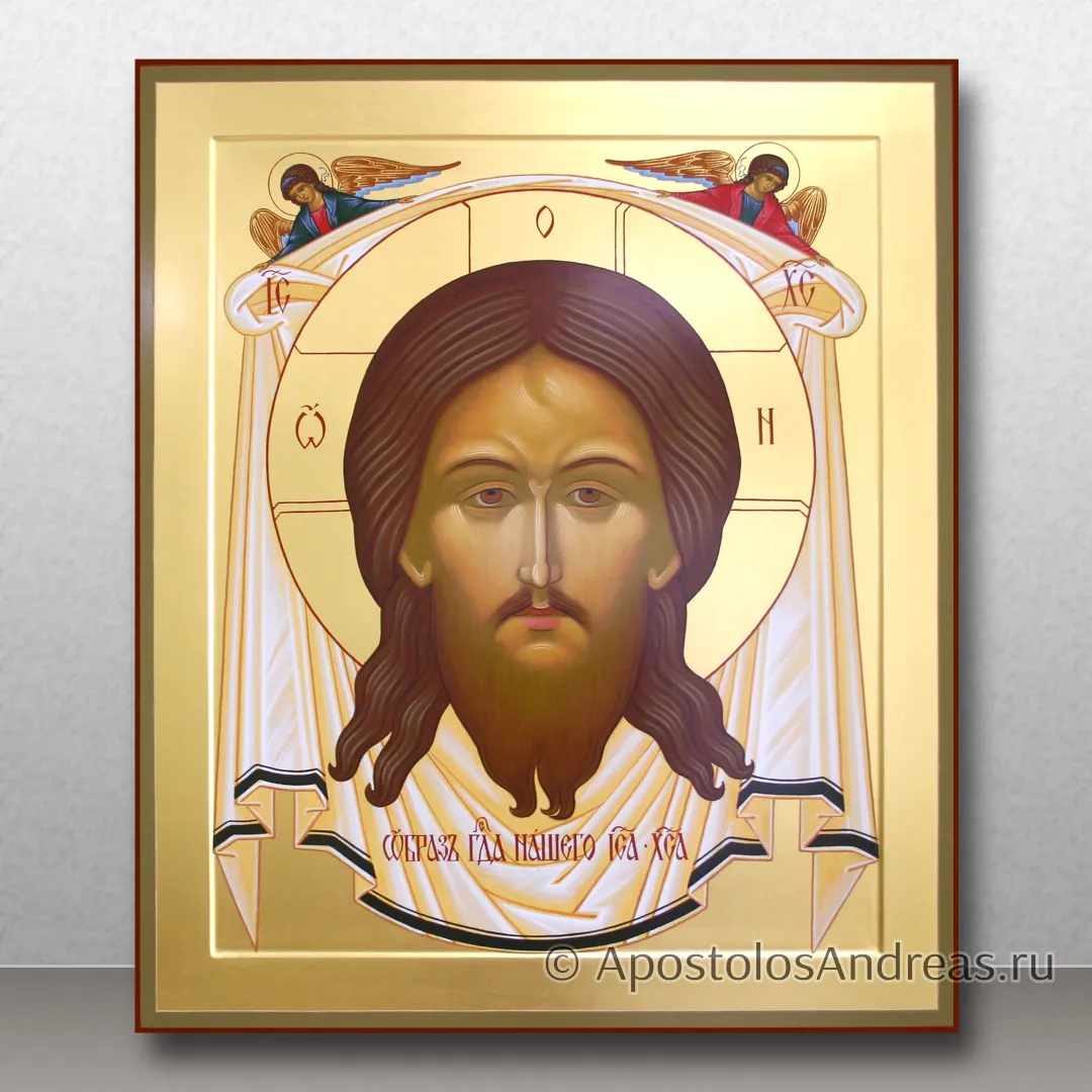 Икона Спас Нерукотворный (классическое письмо), 55х70, 2024 — образец № 40