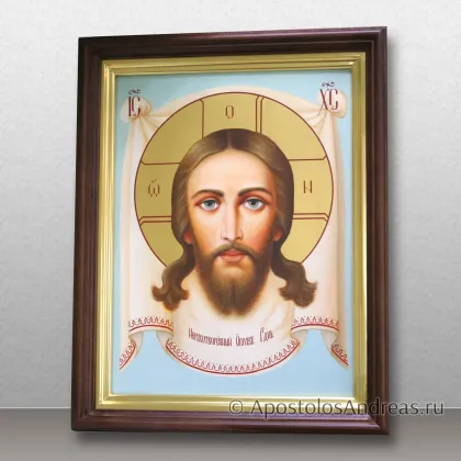 Икона Спас Нерукотворный в киоте (реализм) — миниатюра № 45