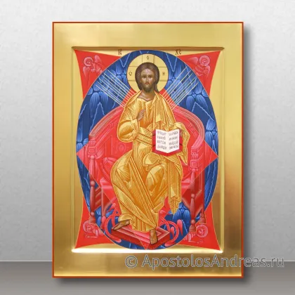 Икона Спас в силах на золоченом фоне, миниатюра № 3