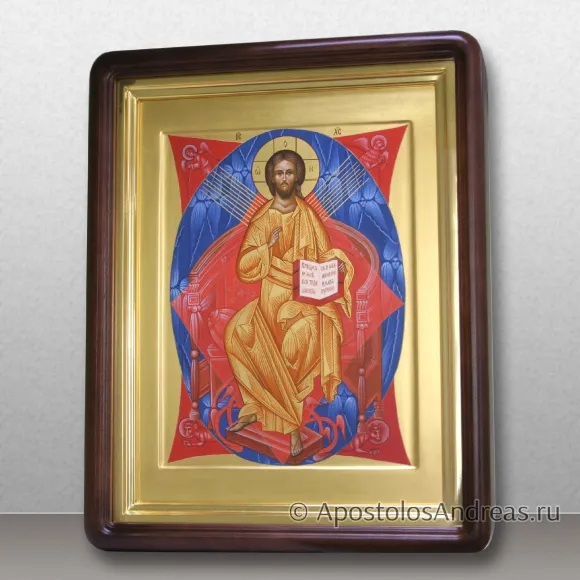 Рукописная икона Спас в силах