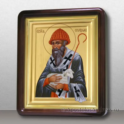Именная икона в киоте Спиридон Тримифунтский (двойной ковчег) — миниатюра № 34