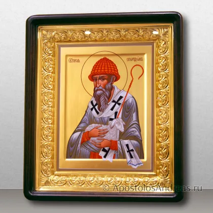 Икона Спиридон Тримифунтский (в киоте с резной рамой) — миниатюра № 42