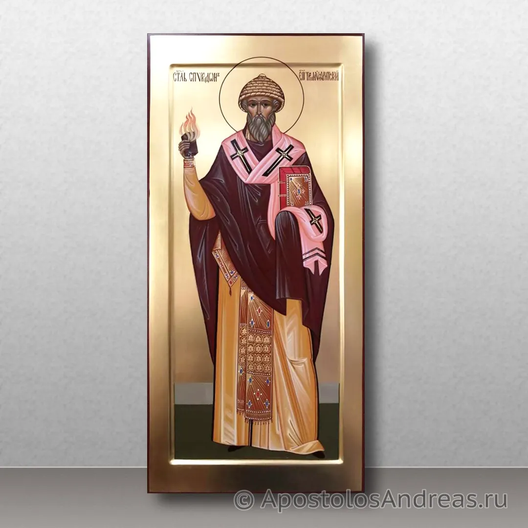 Ростовая икона Спиридон Тримифунтский, 25х50, 2020 — образец № 8