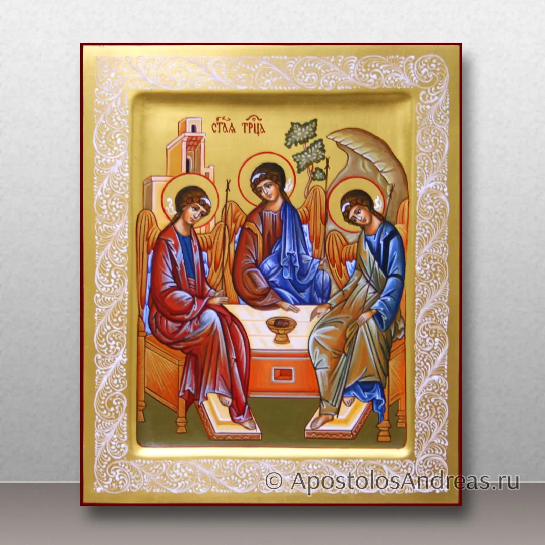 Икона Святой Троицы (с орнаментом), образец № 26