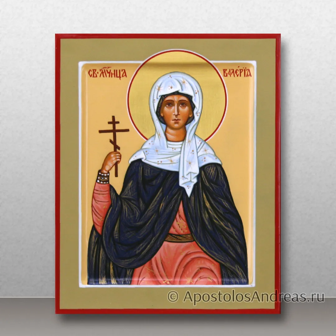 Икона Валерия (Калерия) Кесарийская (Палестинская), 13х16, 2024 — образец № 5