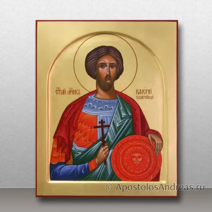 Именная икона Валерий Севастийский (с золочением) — миниатюра № 2