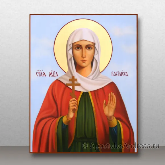 Рукописная икона Василисса Никомидийская, отроковица