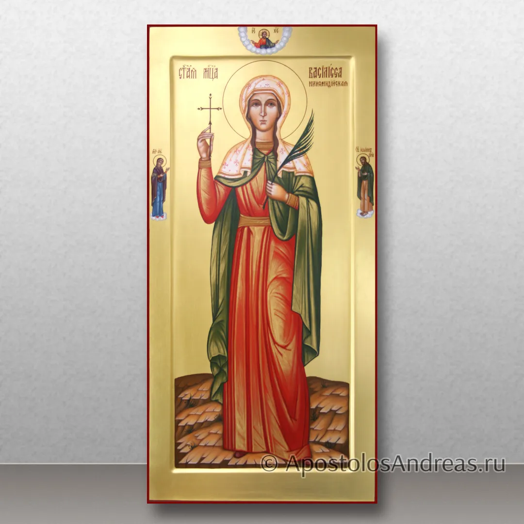 Мерная Икона Василисса Никомидийская, 25х50, 2025 — образец № 2