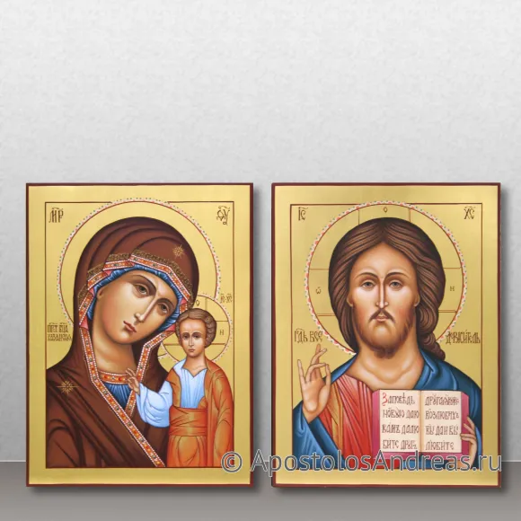 Рукописная икона Венчальная пара #16