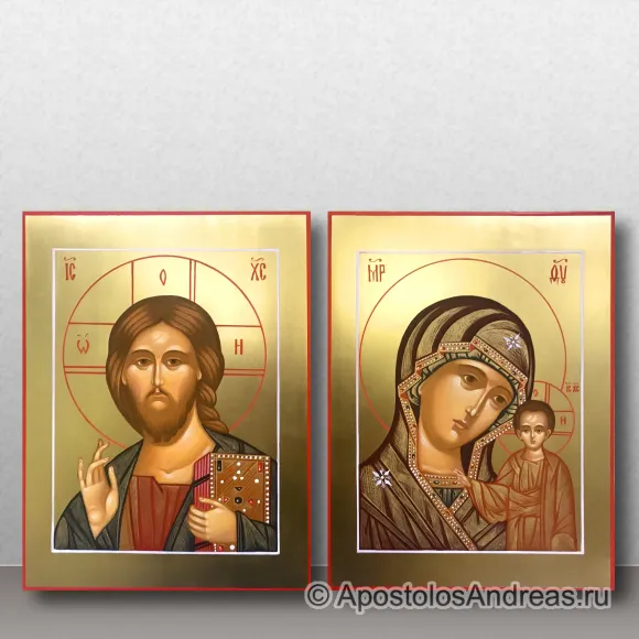 Рукописная икона Венчальная пара #02