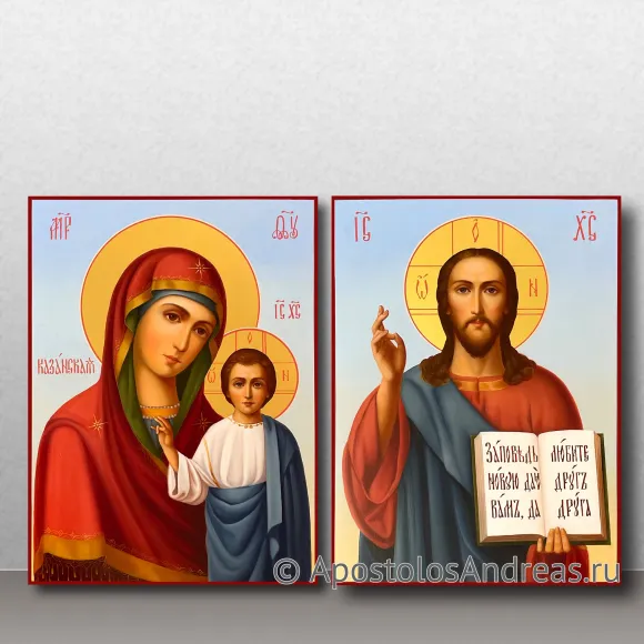 Рукописная икона Венчальная пара #24