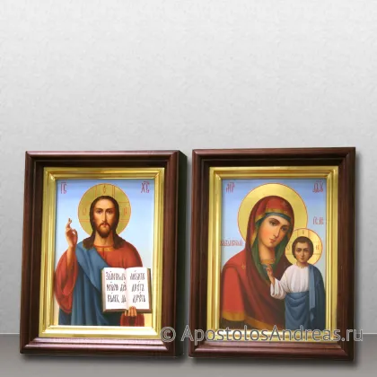 Икона Венчальная пара #25 (в киотах) — миниатюра № 1