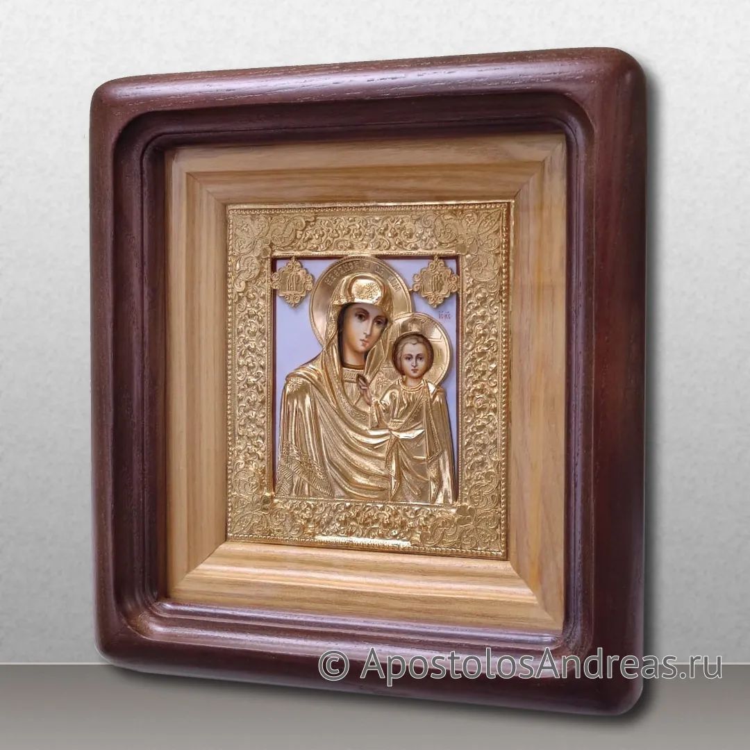 Икона Венчальная пара #32 (в киотах, под ризами), 2022 — образец № 2