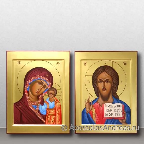 Рукописная икона Венчальная пара #37