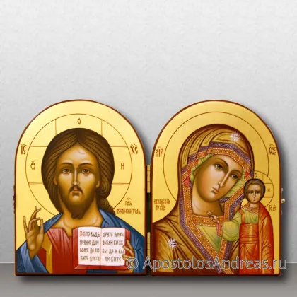 Икона Венчальная пара #41 (складень) — миниатюра № 1